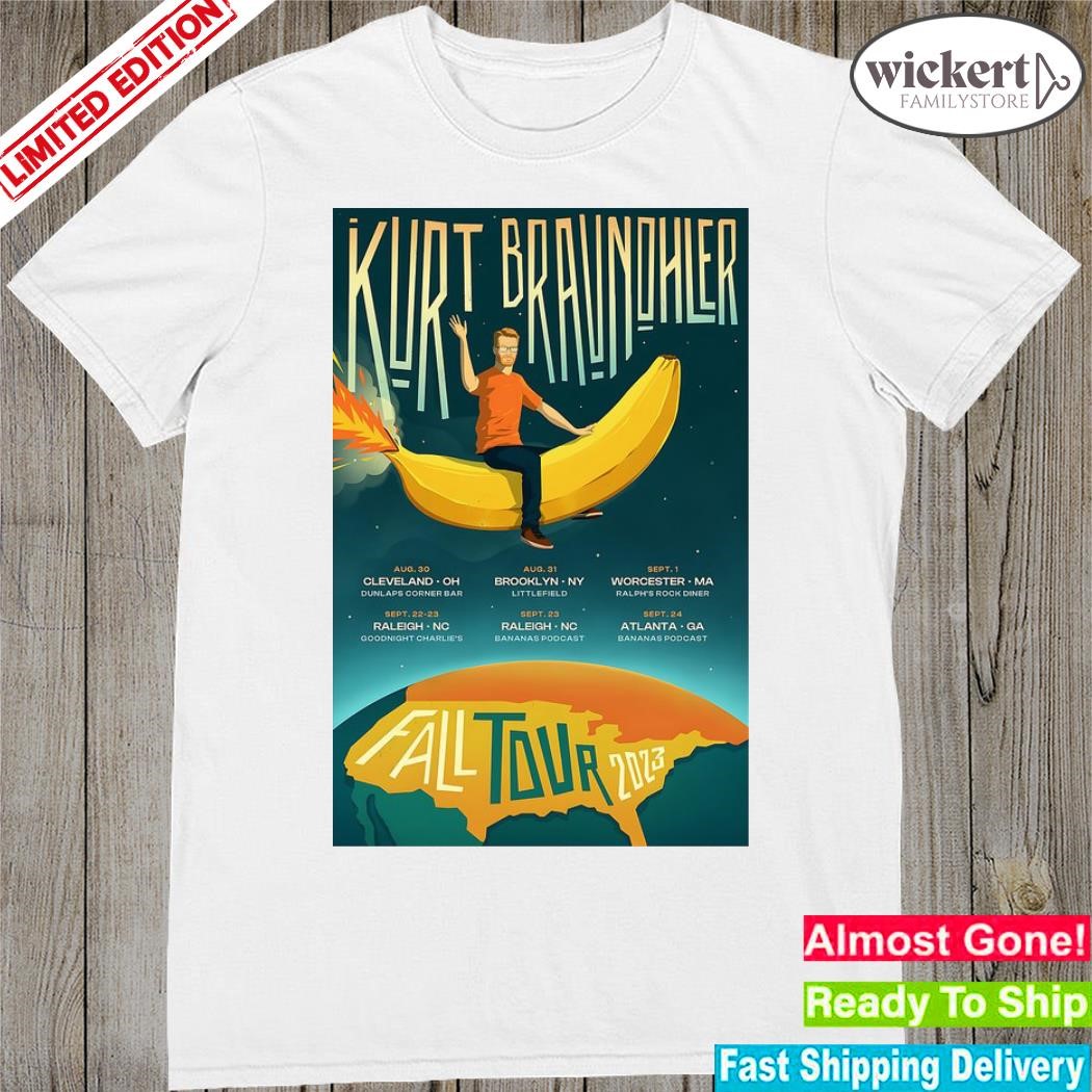 Official kurt braunohler fall tour 2023 poster shirt