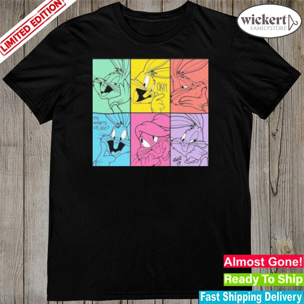 Official looney Tunes Bugs Bunny Color Blocks Shirt