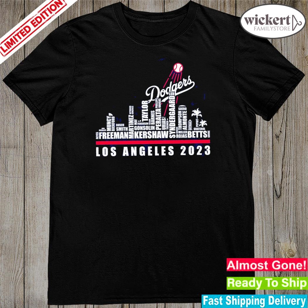Official los angeles 2023 name team player shirt
