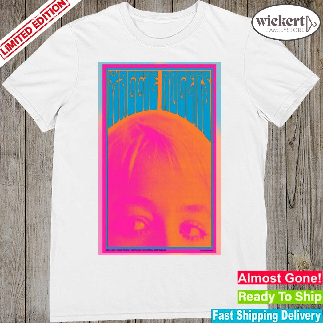 Official maggie rogers wamu theater Seattle wa with special guest alvvays august tour 2023 shirt