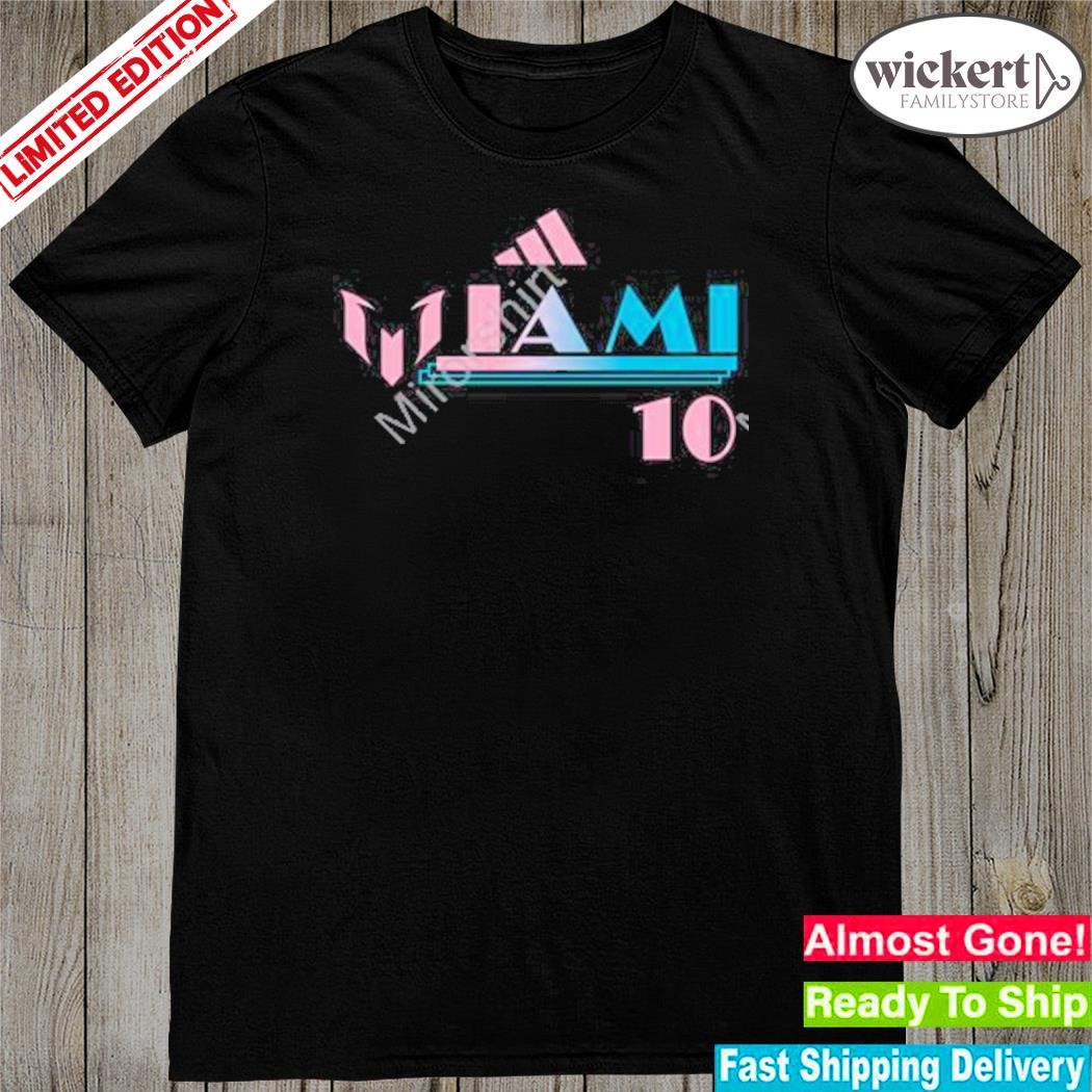 Official messi x adidas Black Miami T-Shirt