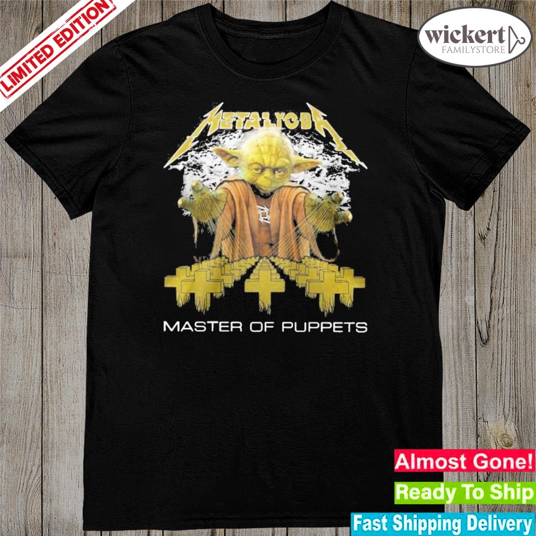 Official metal Yoda master of puppets shirt