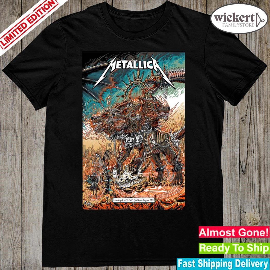 Official metallica 27 august event los angeles poster shirt