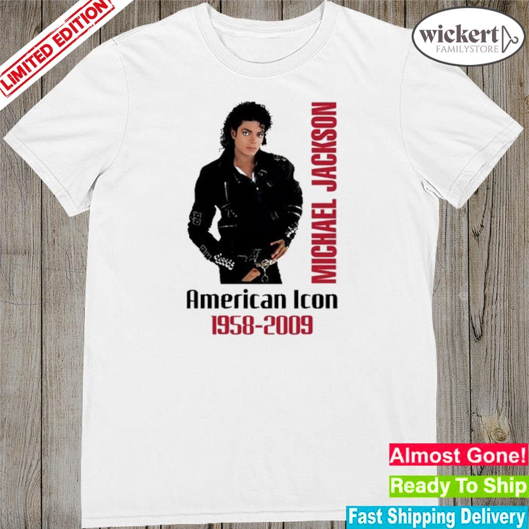 Official michael Jackson American Icon 1958 - 2009 Shirt