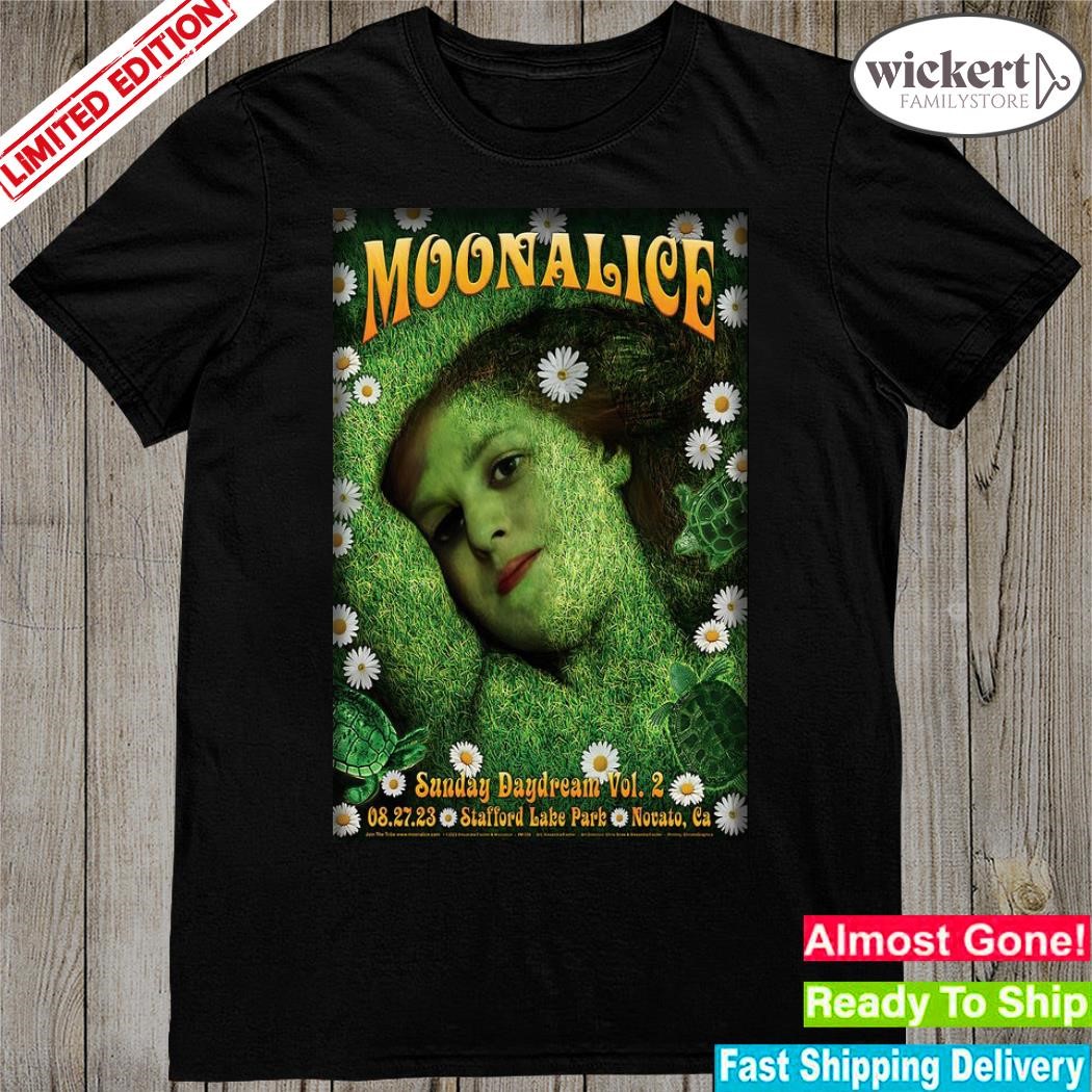 Official moonalice August 27, 2023 Novato, CA Event Poster shirt