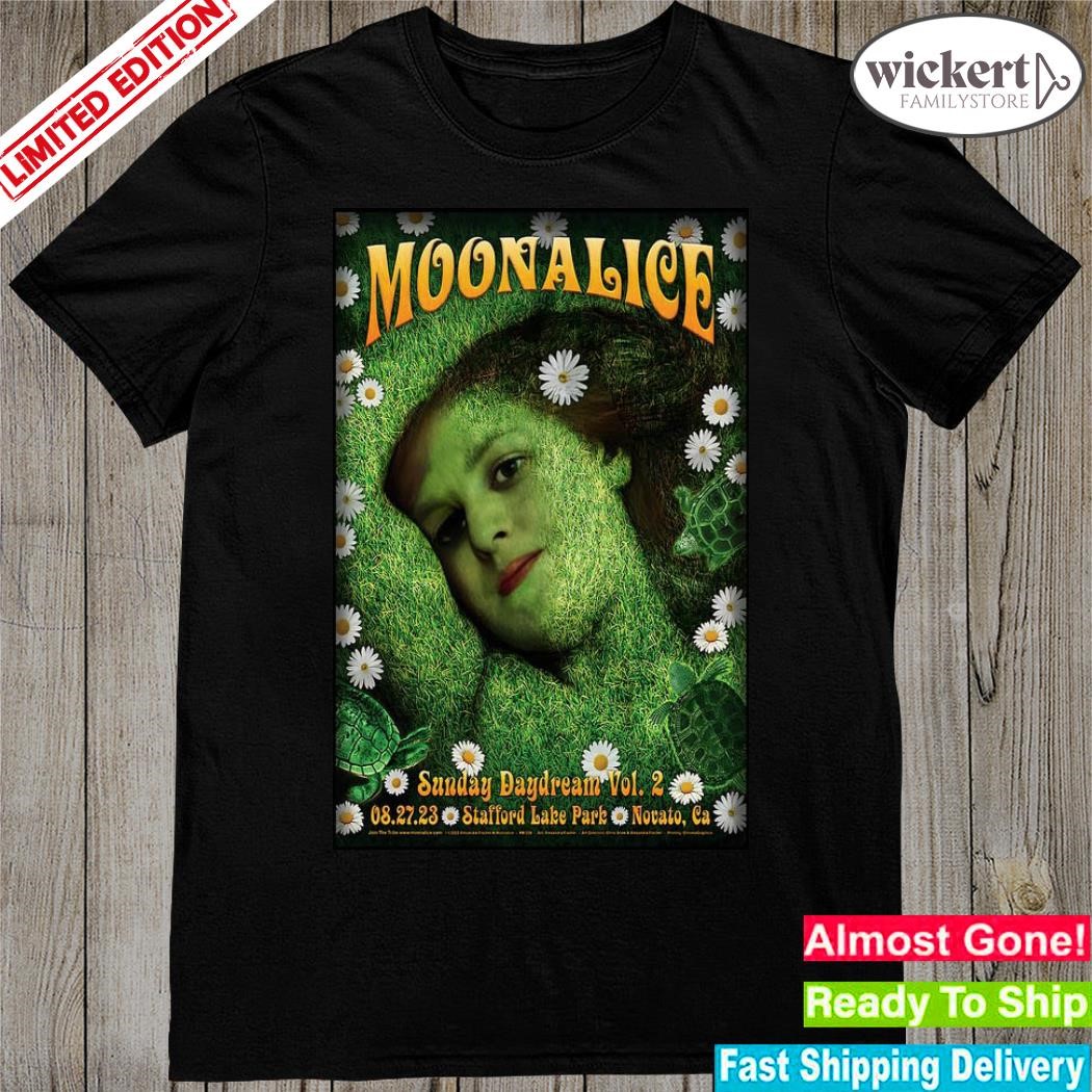 Official moonalice novato California 27 aug 2023 poster shirt