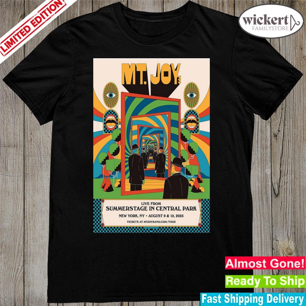 Official mt.joy august 9+10 2023 new york ny poster shirt