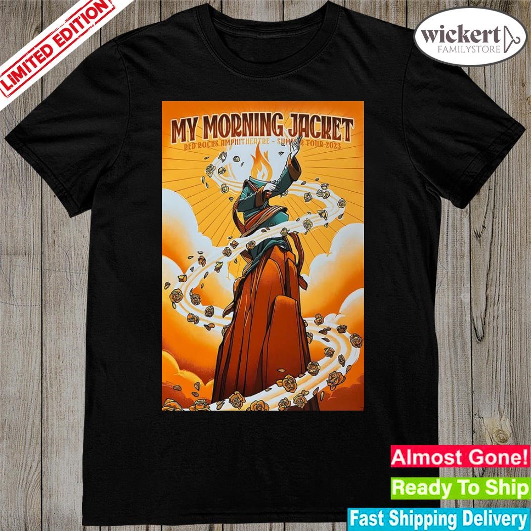 Official my morning jacket august 26th 2023 morrison Colorado poster vip shirt