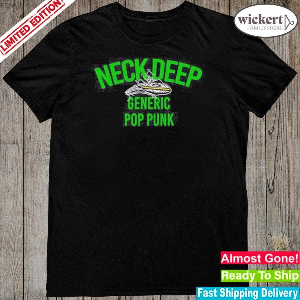 Official neck deep generic pop punk alien version shirt