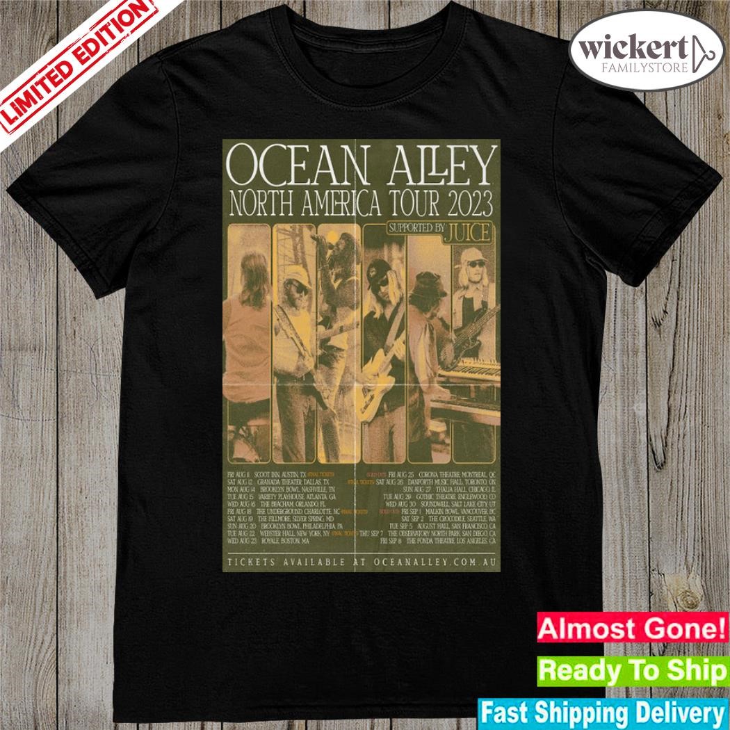 Official north America tour 2023 ocean alley shirt
