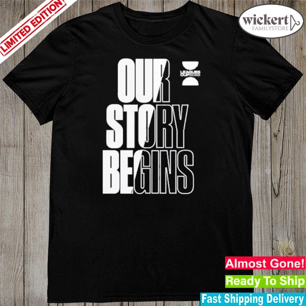 Official our story branded black 2023 leagues cup motto shirt