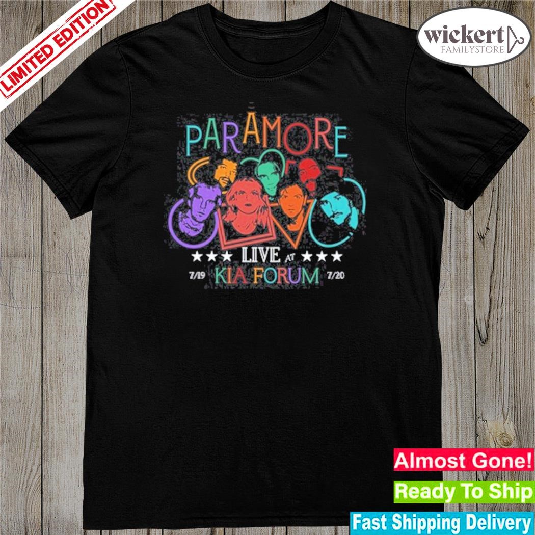 Official paramore Live At Kia Forum New Shirt
