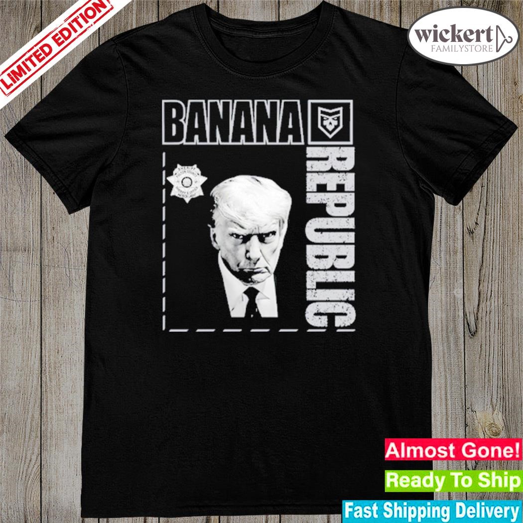 Official patchops Trump Mugshot Banana Republic New Shirt