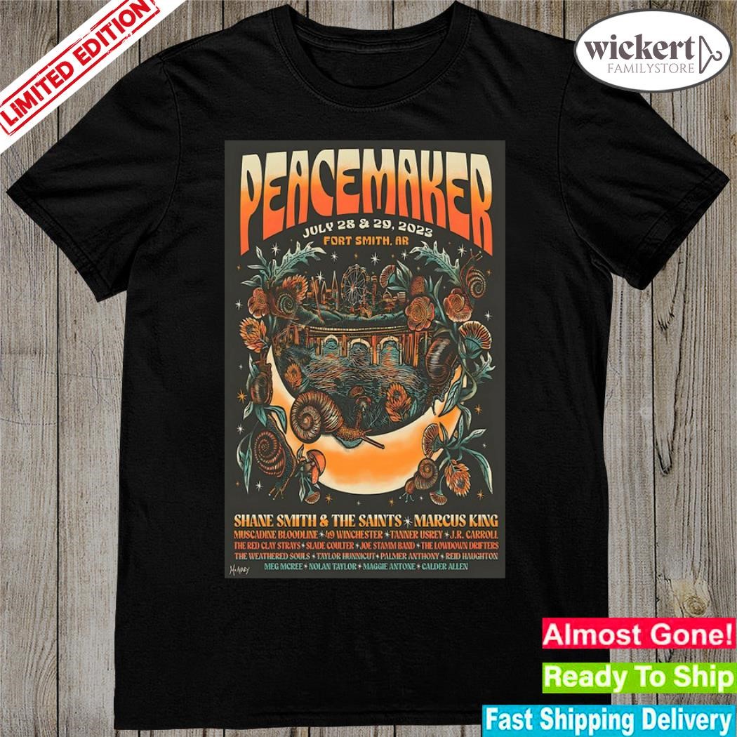 Official peacemaker july 28-29 2023 fort smith ar poster shirt
