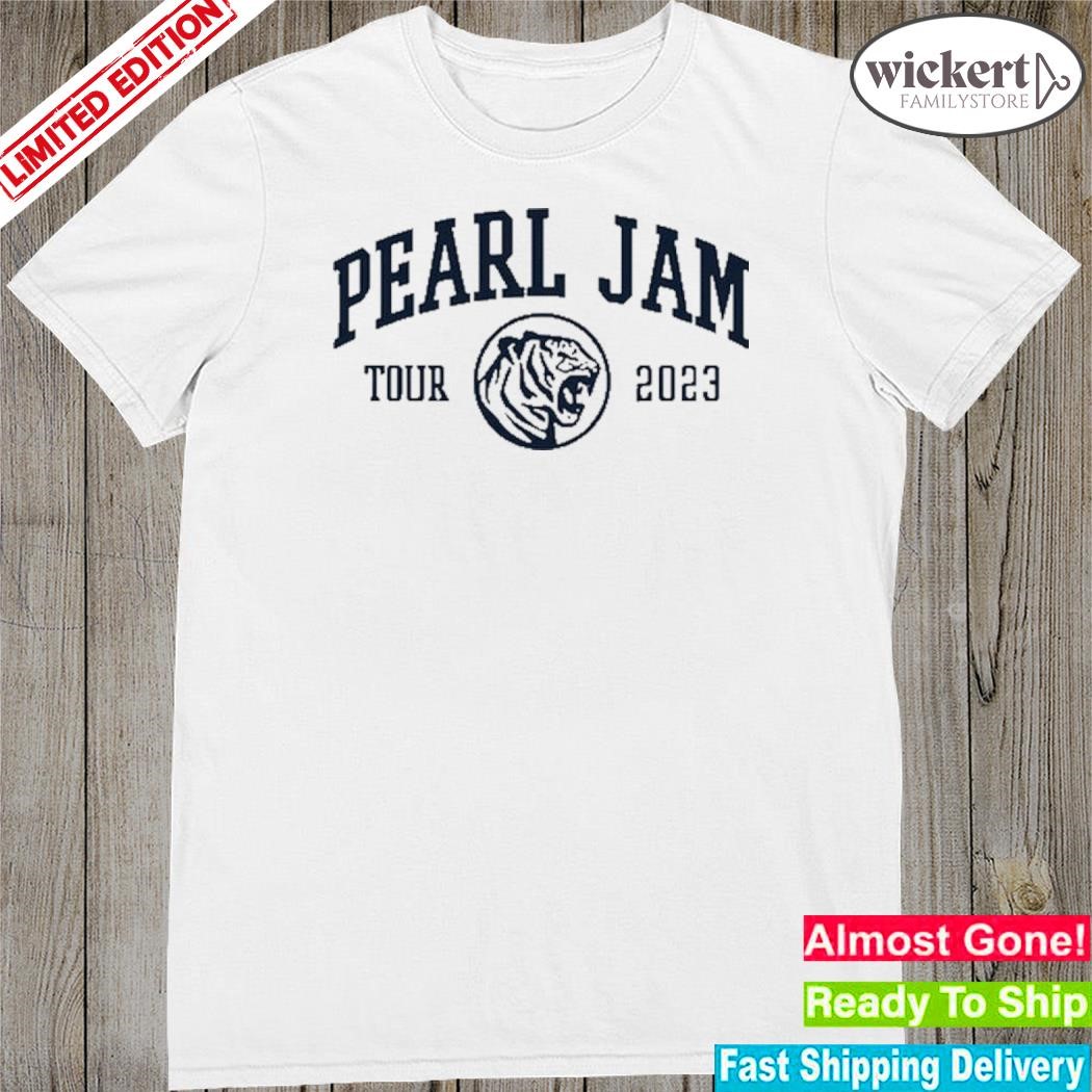 Official pearl Jam Tigris 2023 Tour Shirt