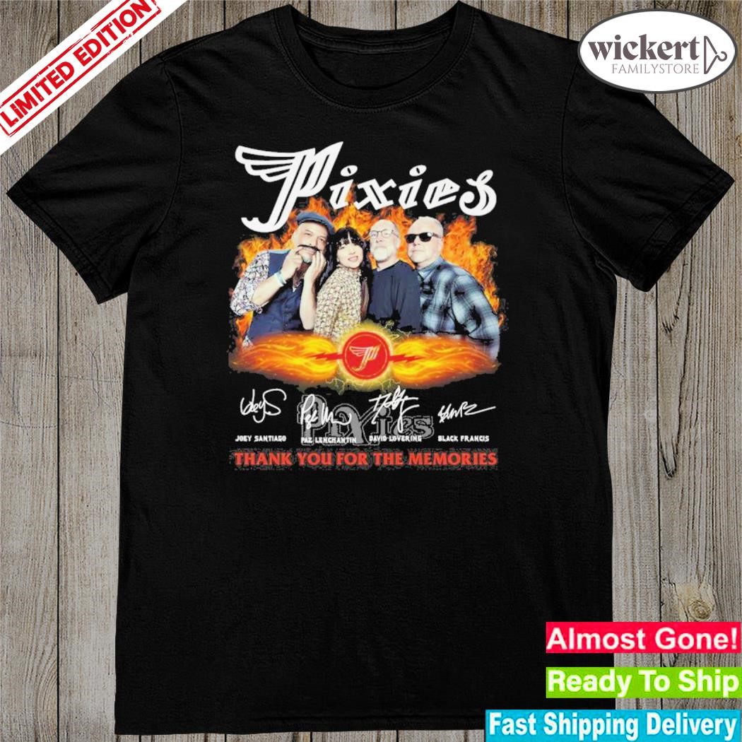 Official pixies Signature Thank You For The Memories T-Shirt