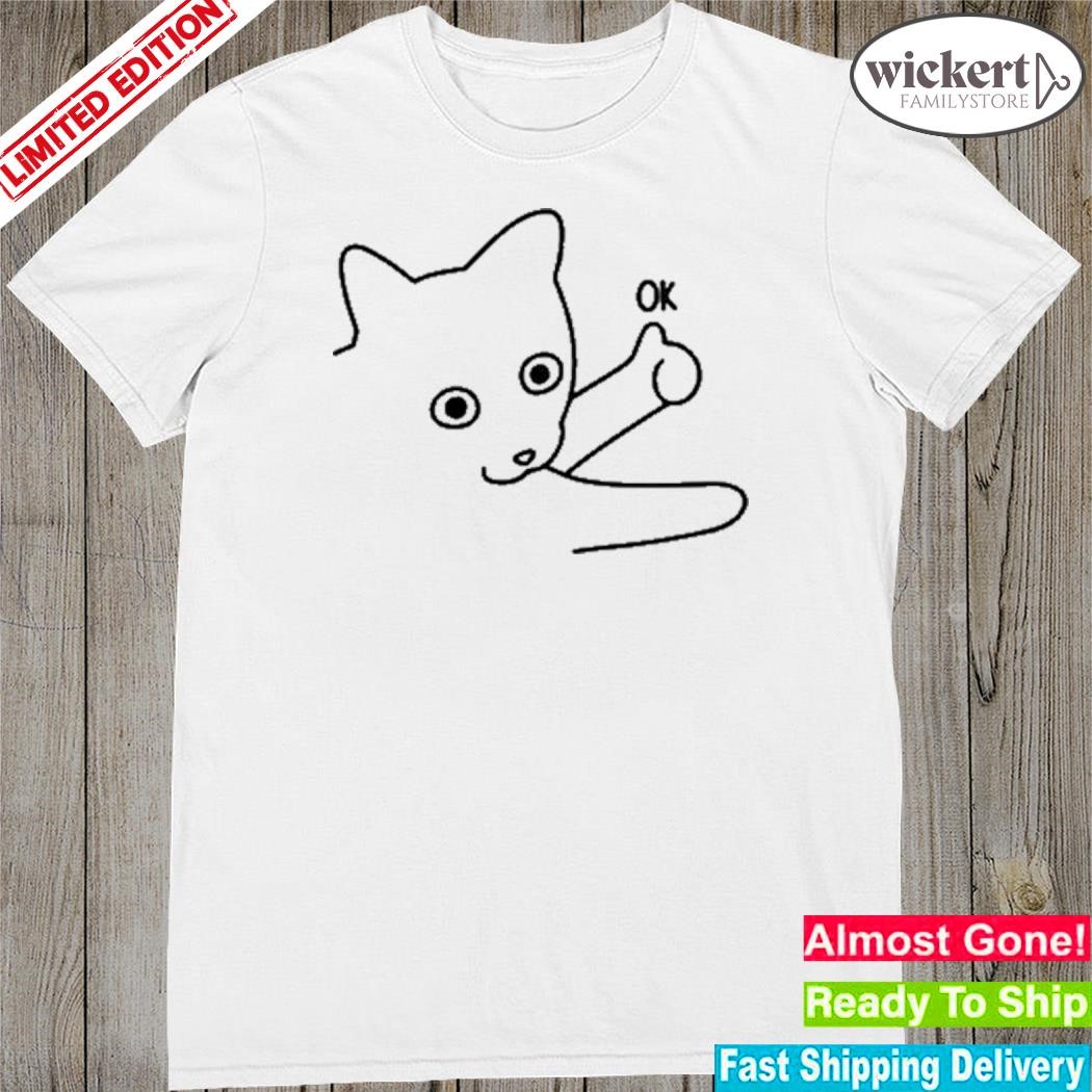 Official poorly catdraw okie dokie cat shirt