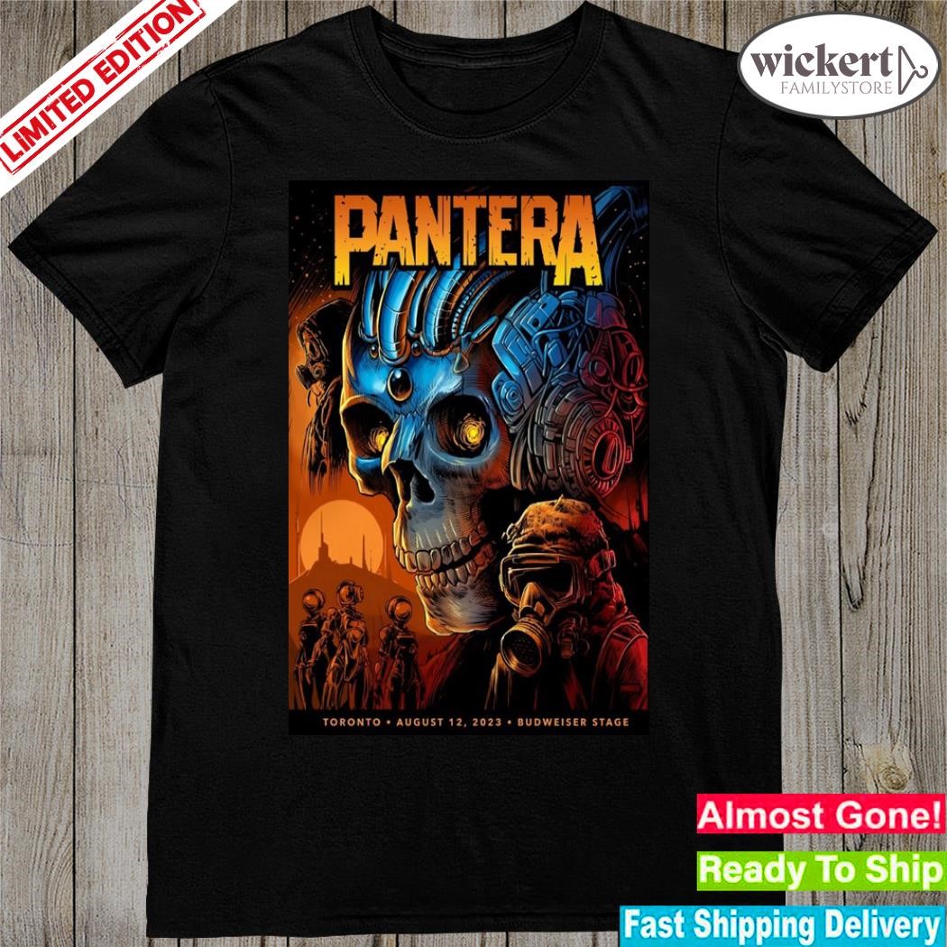 Official poster Pantera budweiser stage toronto on august 12 2023 shirt