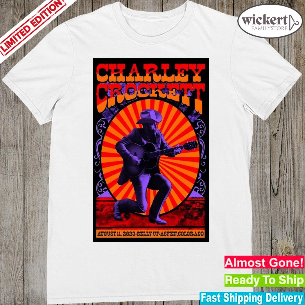 Official poster charley crockett aspen 08 11 2023 shirt