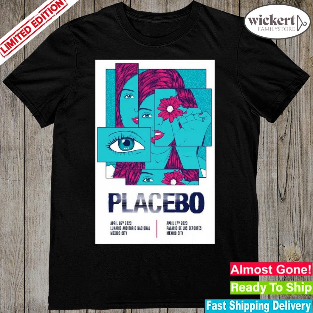 Official poster placebo world Mexico city april 16 + 17 2023 shirt