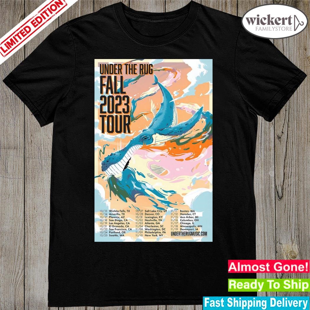 Official poster under the rug fall 2023 tour oct and nov 2023 shirt