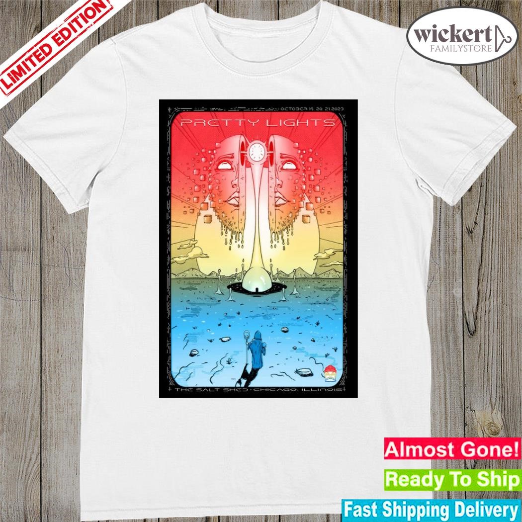 Official pretty lights the salt shed chicago il 2023 show poster shirt