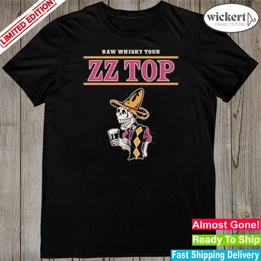 Official raw whisky tour zz top shirt