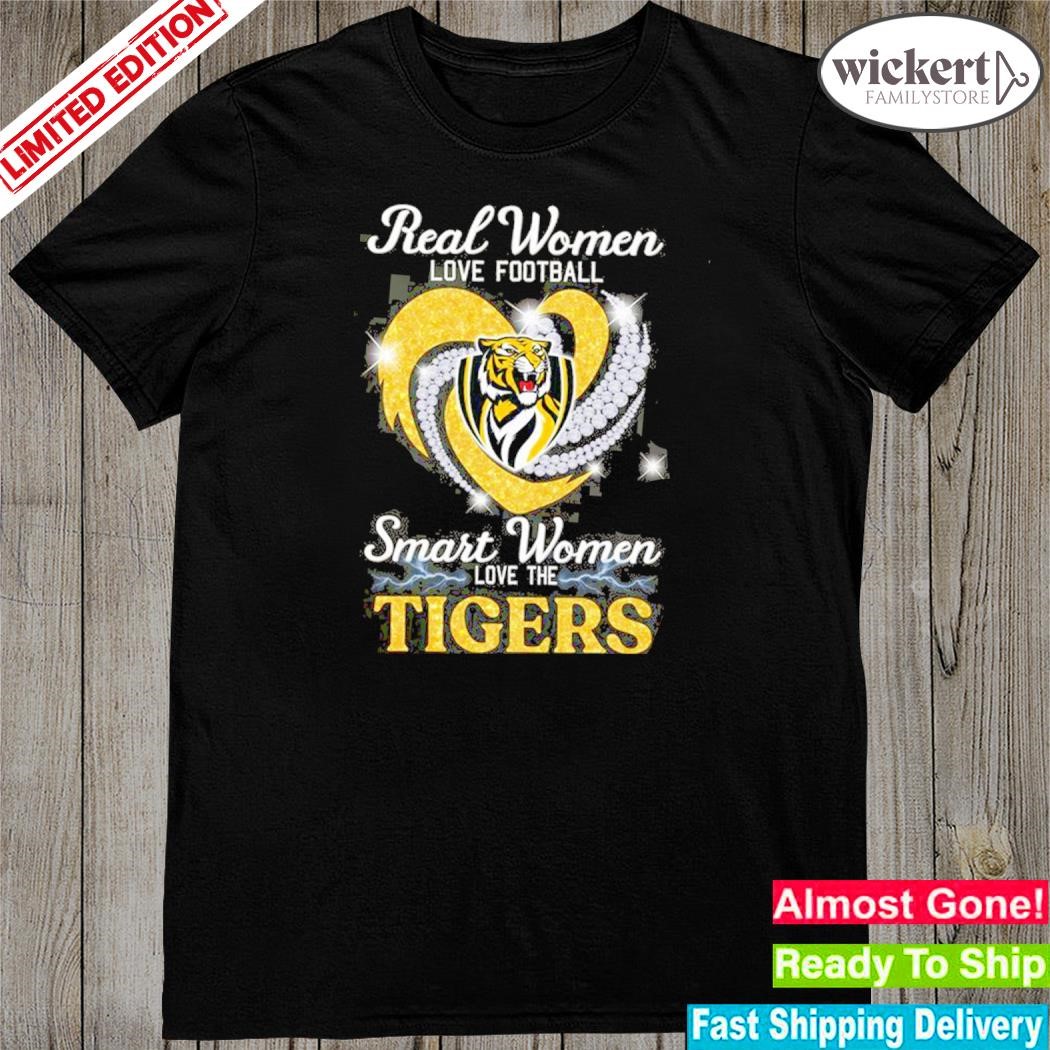 Official real women love Football womens tigers shirt