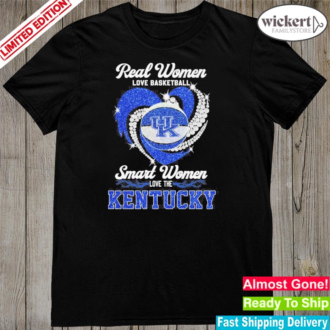 Official real women love basketball smart women love the uk Kentucky shirt