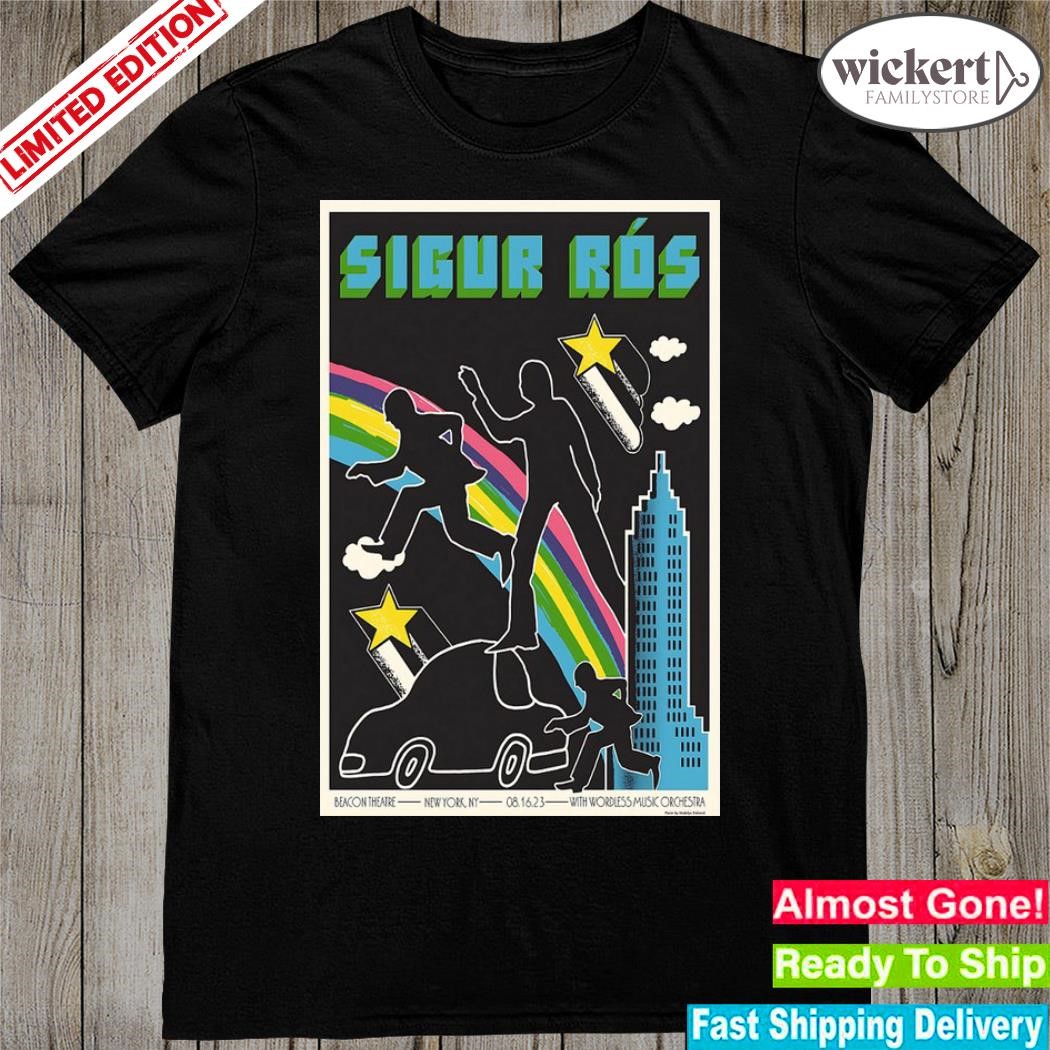 Official sigur rós in new york at beacon theatre august 16 2023 poster shirt
