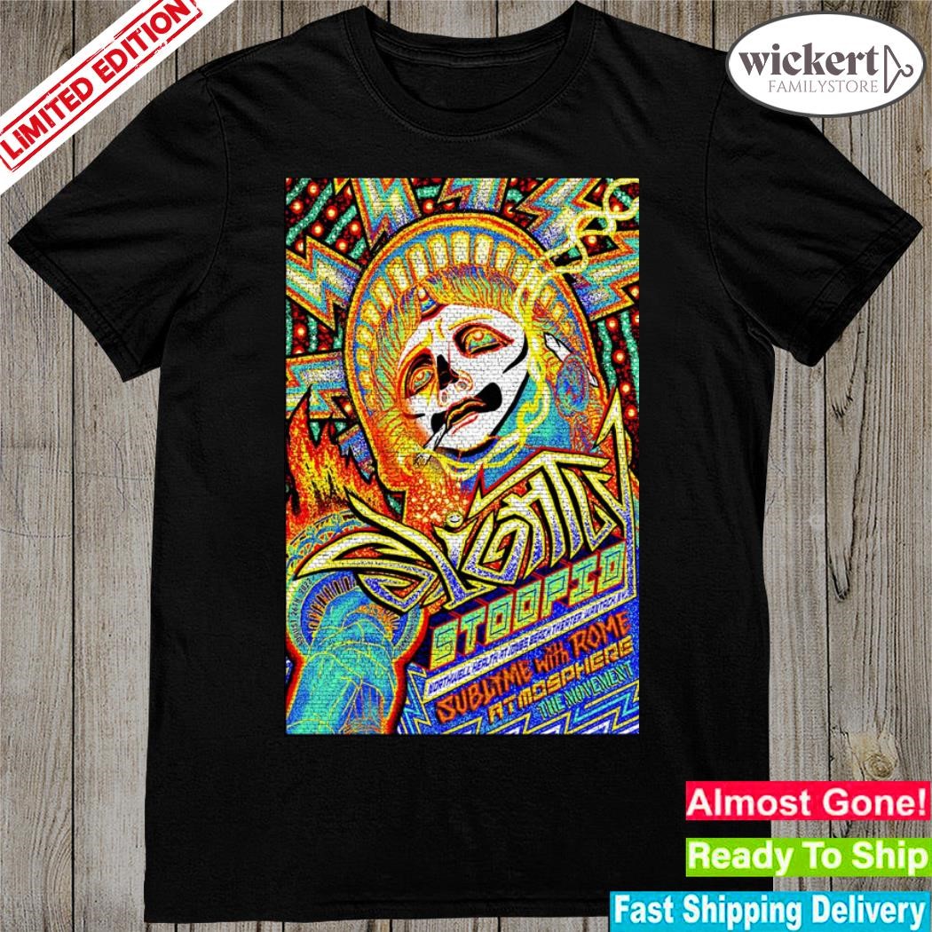 Official slightly stoopid summertime 2023 tour jones beach theater wantagh ny poster- shirt
