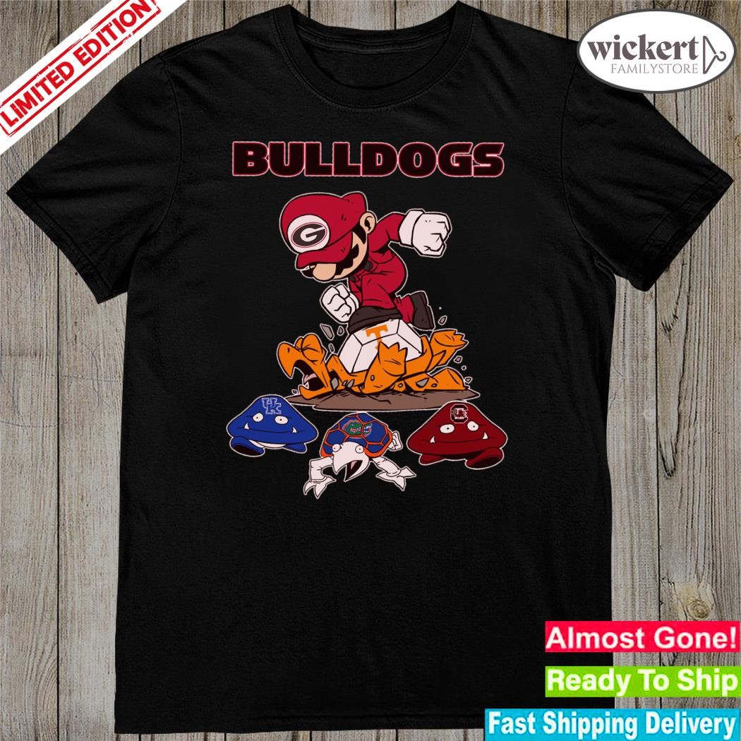 Official super Mario Bros Bulldogs trample Tennessee funny shirt