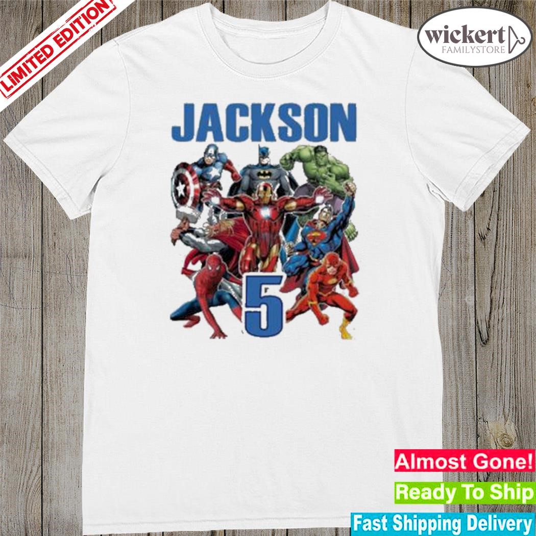Official super hero birthday avengers family shirt