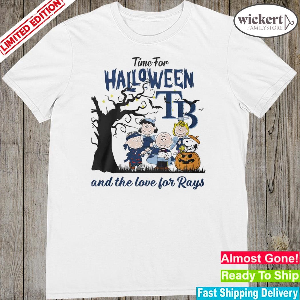 Official tampa bay rays time for halloween and the love for rays shirt