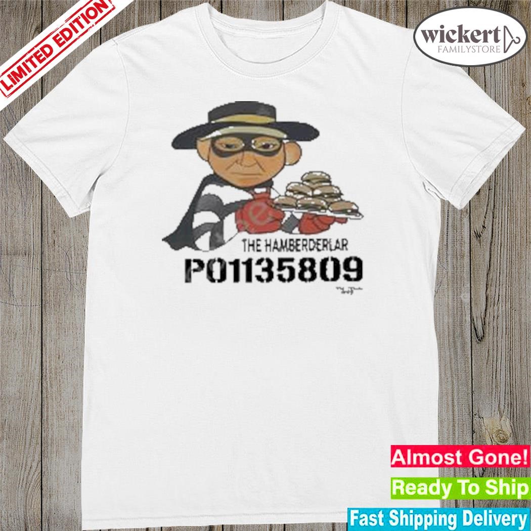 Official the Hamberderlar P01135809 Trump Mugshot Shirt