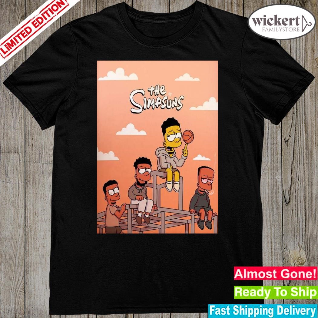 Official the NBA team phoenix suns x the Simpsons as the simpsuns funny collab poster shirt