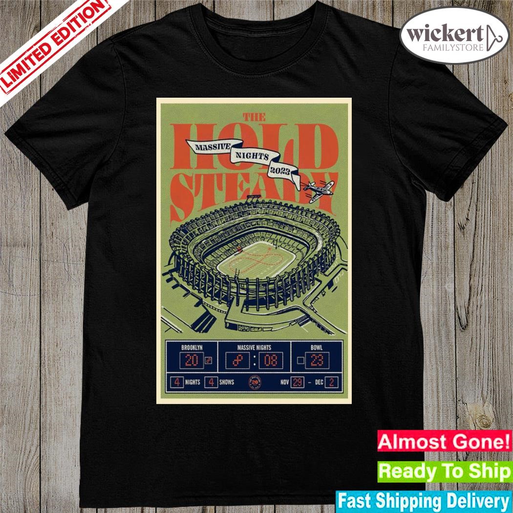 Official the hold steady announce 2023 massive nights brooklyn bowl poster shirt