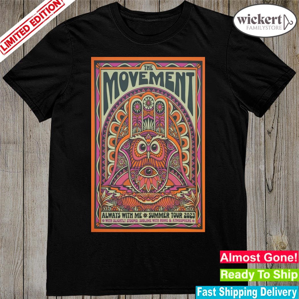 Official the movement always with me 2023 summer tour poster shirt