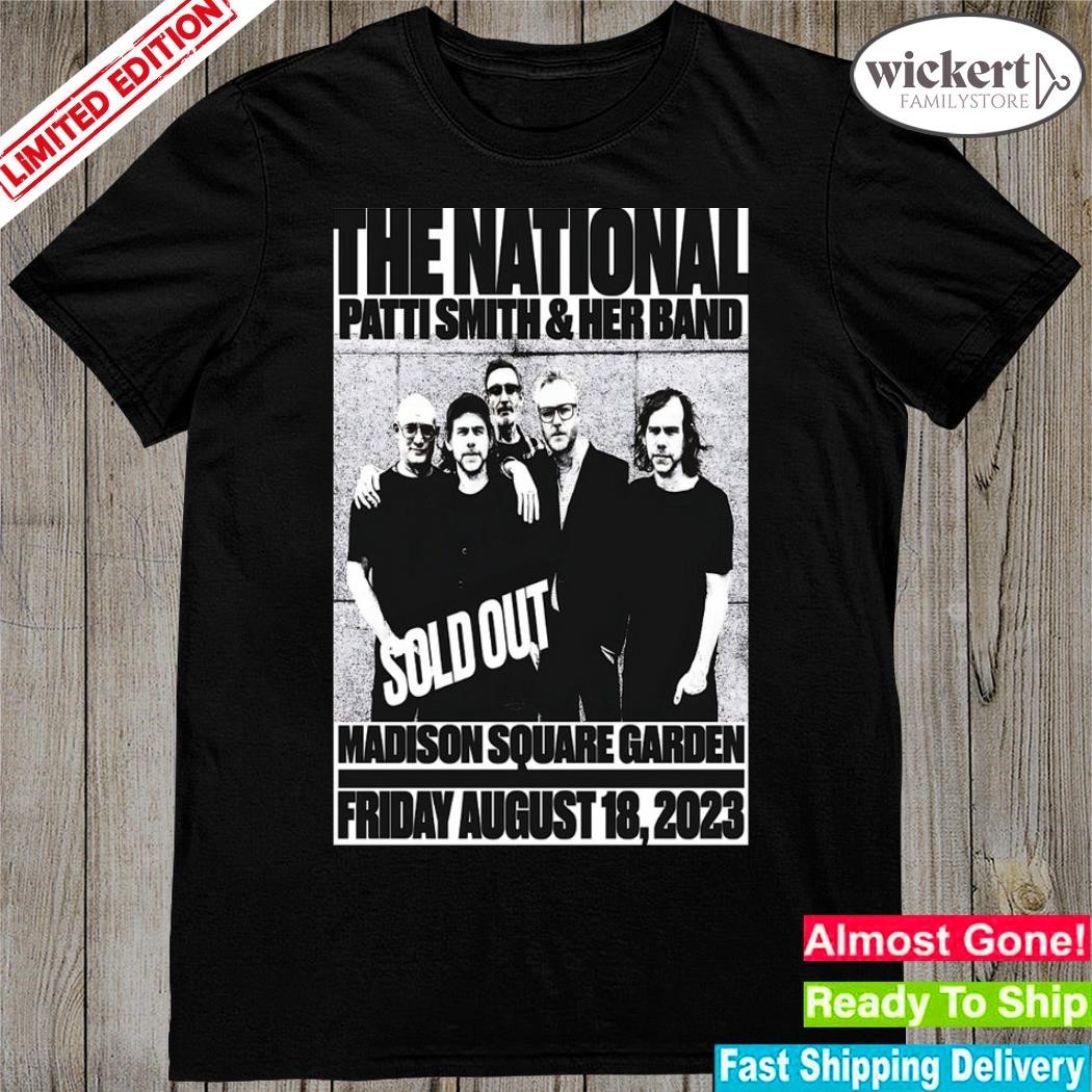 Official the national august 18 2023 madison square garden new york ny poster shirt