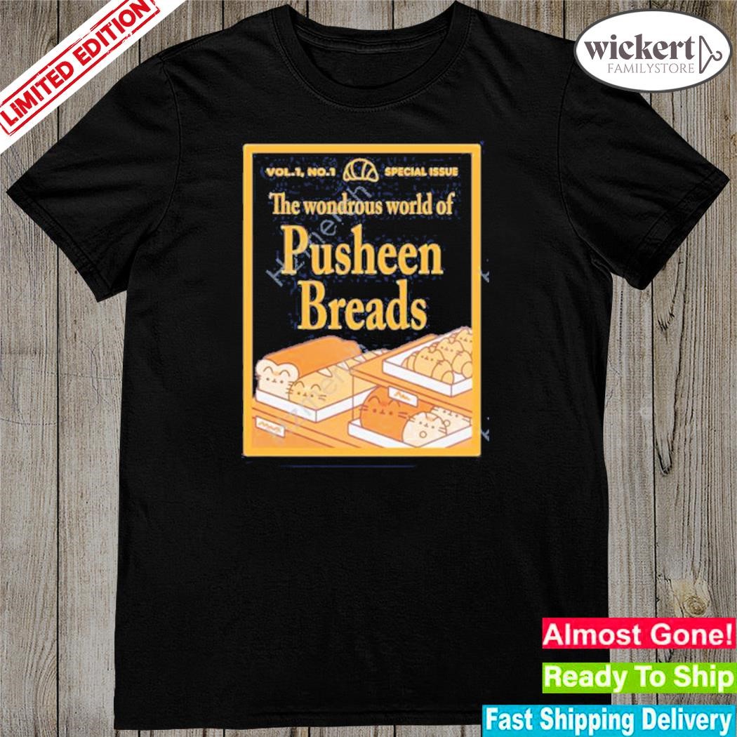 Official the wondrous world of pusheen breads shirt