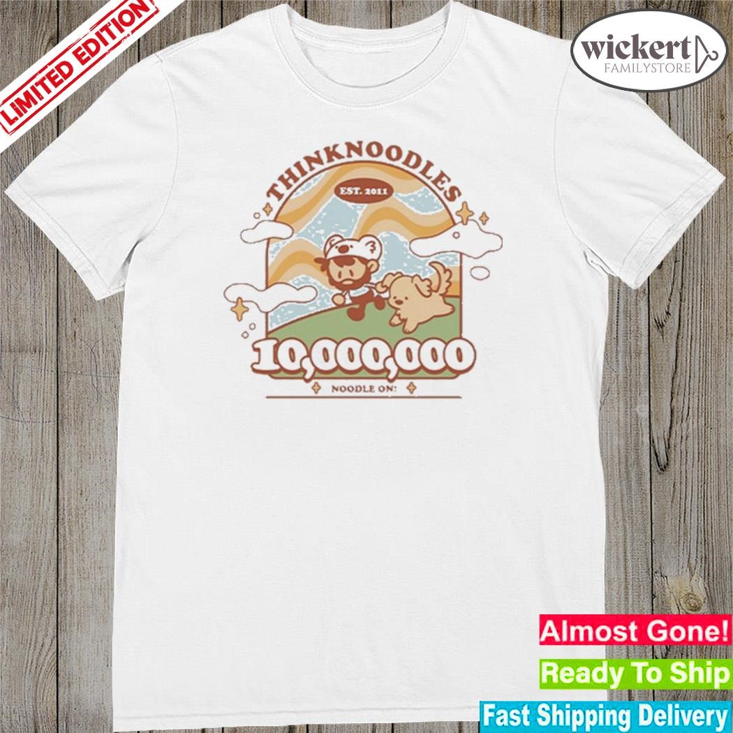 Official thinknoodles 10 Millions Subs Shirt