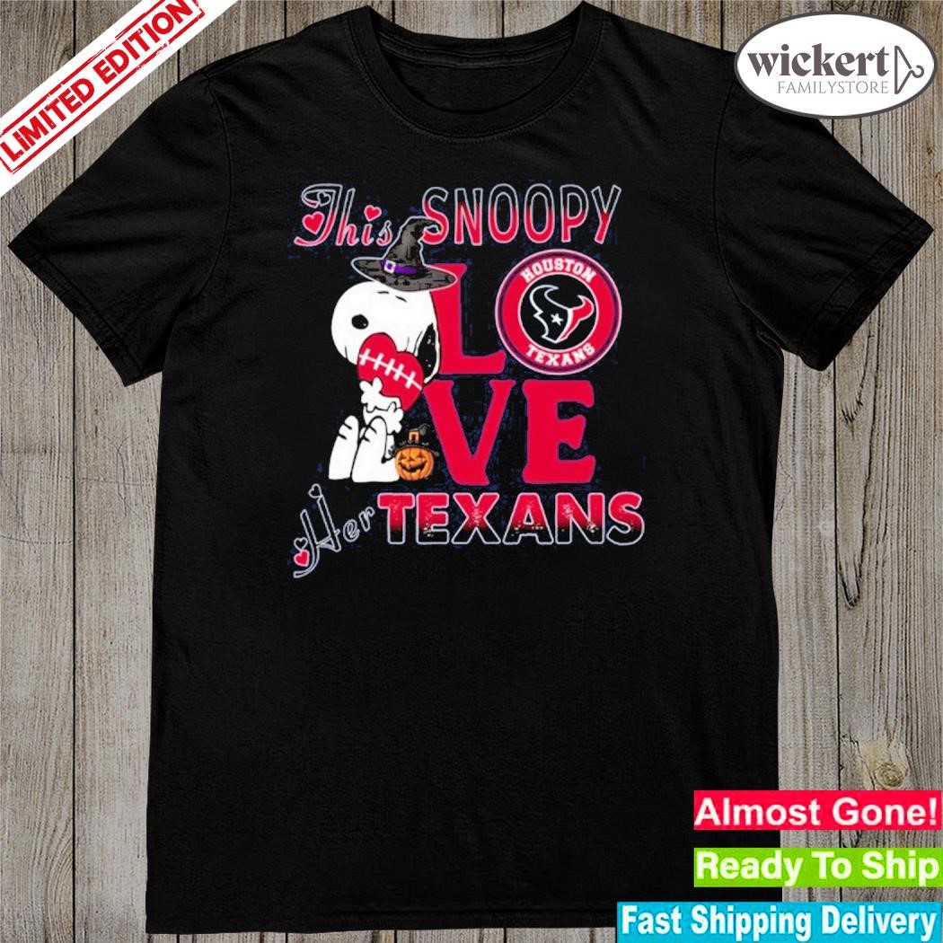 Official this Snoopy love her houston texans shirt