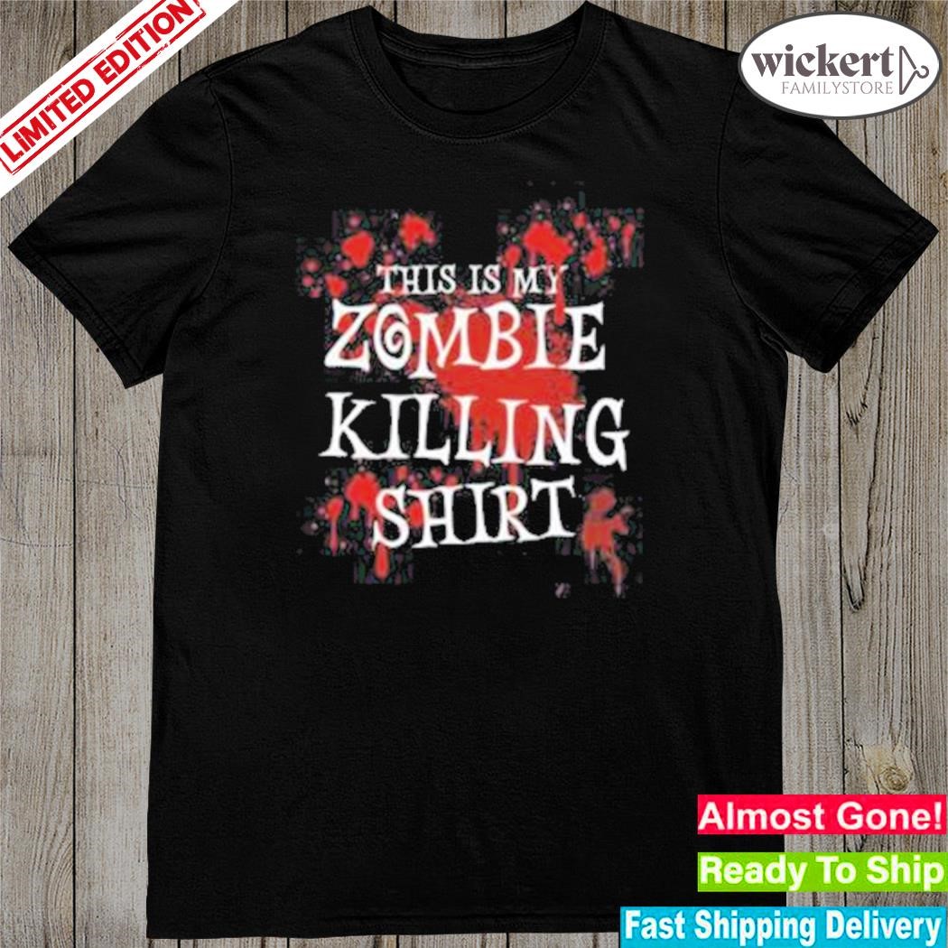 Official this is my zombie killing halloween 2023 shirt