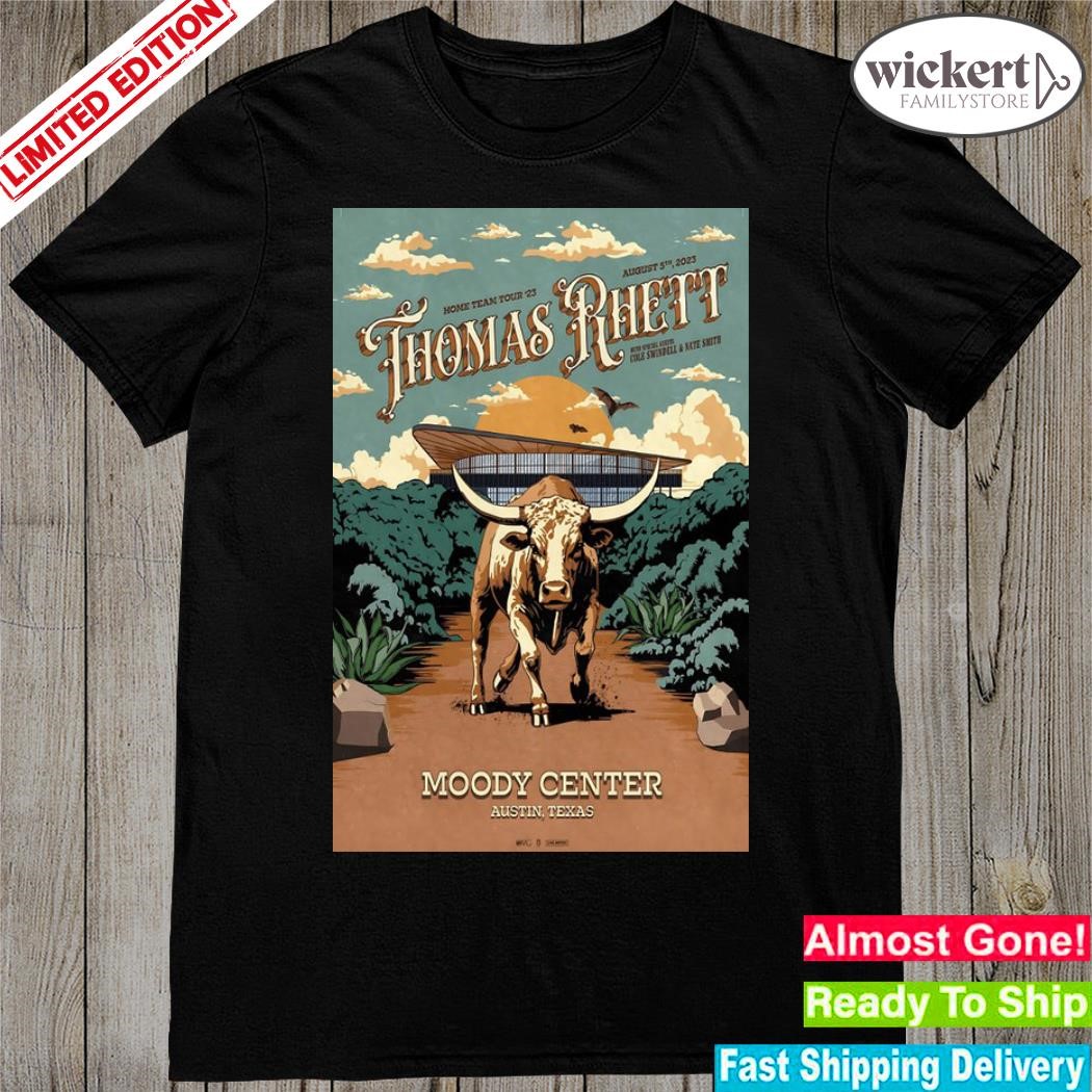 Official thomas rhett 5 august event austin 2023 poster shirt