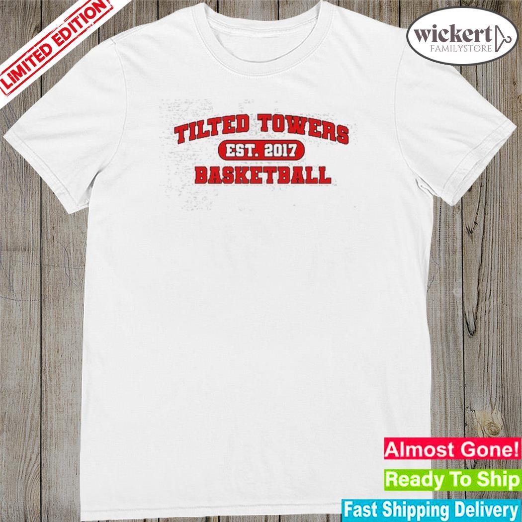 Official tilted towers basketball team shirt