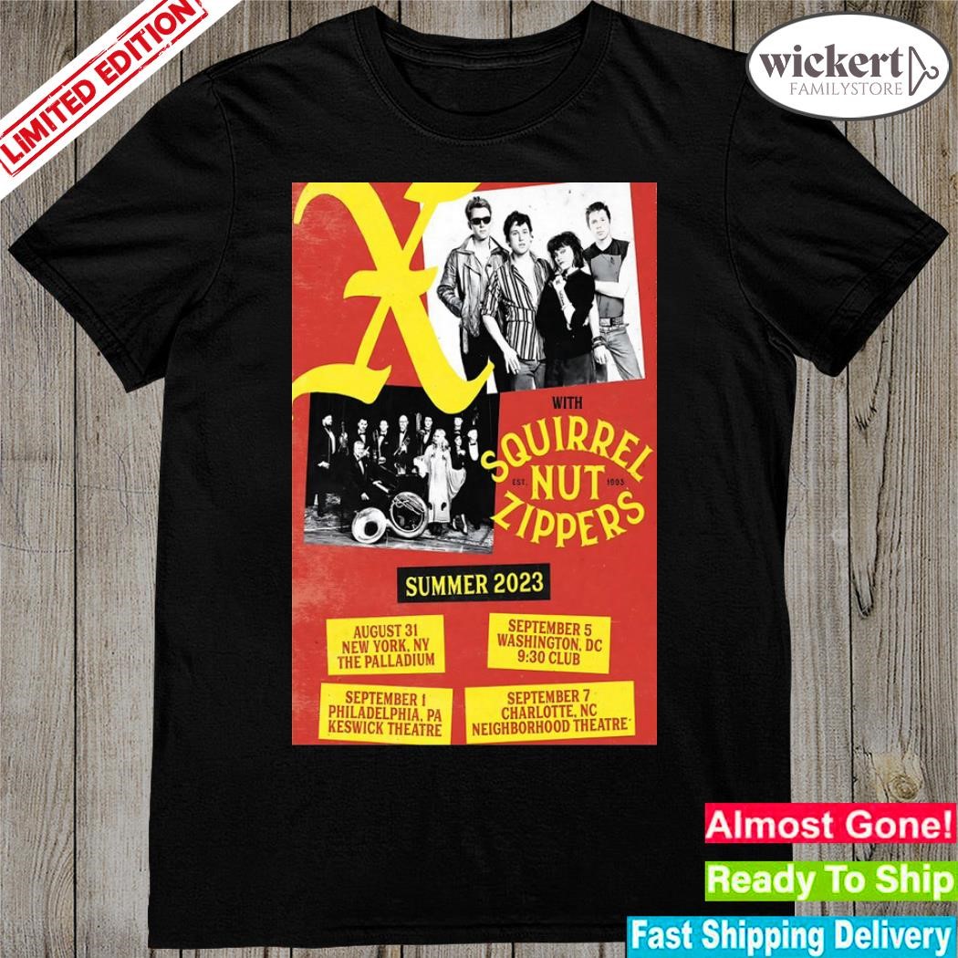 Official tour 2023 x the band poster shirt