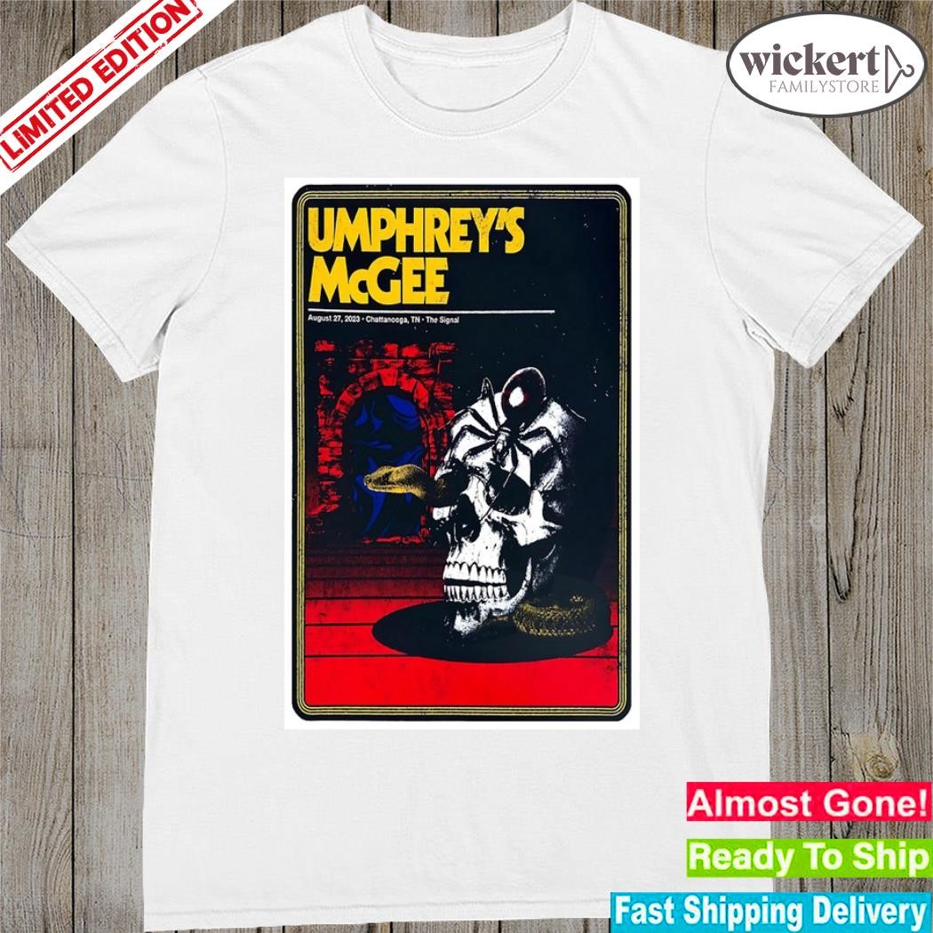 Official umphrey's mcgee tour chattanooga tn 2023 poster shirt