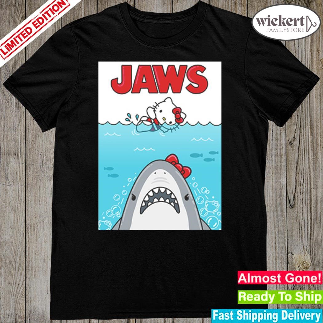 Official universal Studios Hello Kitty x Jaws T-Shirt