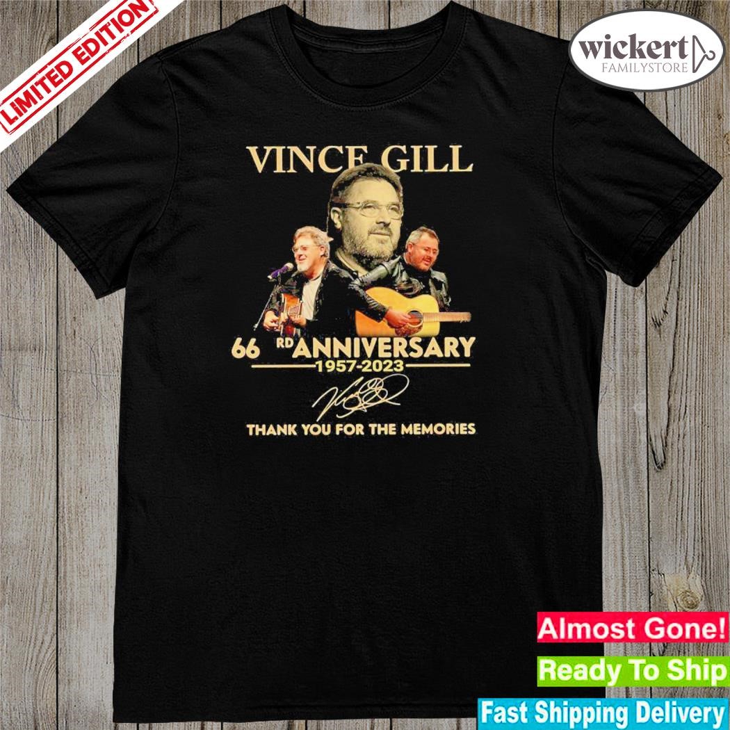 Official vince girl 66 rd anniversary thank you for the memories shirt