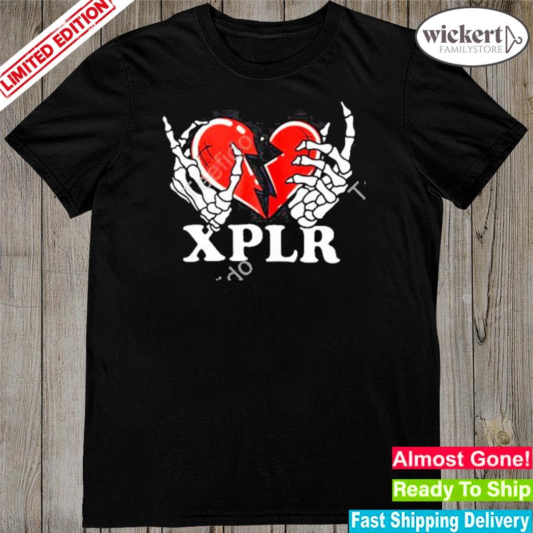 Official xplr shop heartbreak d shirt